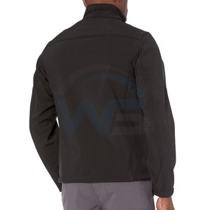 Veste softshell pour homme de qualité supérieure, à capuche, avec logo personnalisé sur le devant, respirante, écologique, en solde - Product Image 2