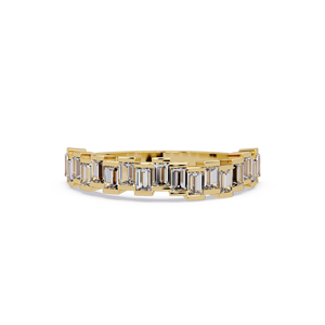 Anillo de Eternidad de Lujo en Oro de 14k con Diamantes Cultivados en Laboratorio, Corte Baguette, 1.00 Quilates TW, Joyería de Moda para Compromiso y Boda - Product Image 2