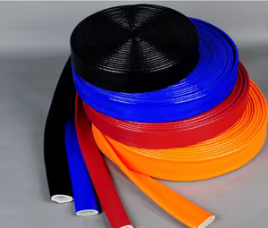 Manchon en fibre de verre silicone ignifuge haute température de 6 mm, 150 mm (6 pouces), manchon d'isolation thermique pour câble - Product Image 3
