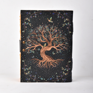 <b>A5</b> Tree of Life <b>Diary</b> Notebook 100 Pages Vintage Nature Design Lock Journal Aesthetic Durable Writing Book Luxury Cover Elegant - Product Image 5