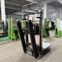 Machine d'escalade d'escaliers électrique industrielle de type chenillé, plus sûre et de haute qualité, avec plateforme en acier pliable, moteur OEM 500W pour la manutention