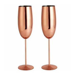 Verre à vin en acier inoxydable 304 de 16 oz (500 ml) personnalisé en gros, fait main, durable, moderne, artistique et unique - Product Image 1