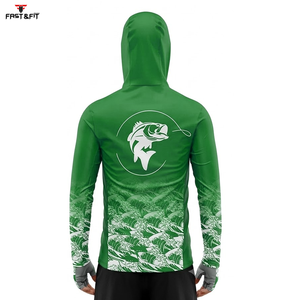 Sweat-shirts de pêche pour hommes 100 % polyester, confortables, respirants, à manches longues, avec design sublimé et fonction imperméable - Product Image 5