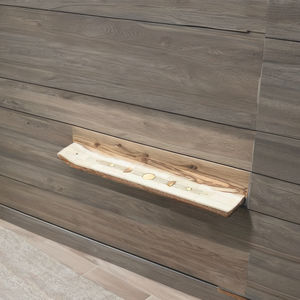 Soporte de incienso de madera para varillas con recogedor de cenizas, quemador de incienso de latón con 3 orificios, soporte de madera para varillas de incienso para meditación - Product Image 4