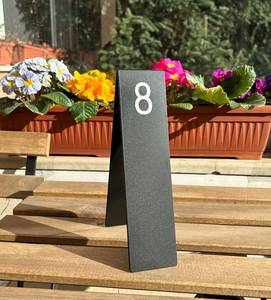 GOLD, Black, White metal <b>table</b> numbers for weddings, business events, bars & restaurants, Minimalist <b>table</b> numbers, metal - Product Image 5