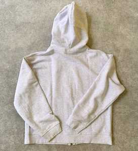 Sweat-shirt à capuche unisexe de haute qualité en coton personnalisé avec impression ou broderie de logo personnalisé, fermeture éclair - Product Image 2