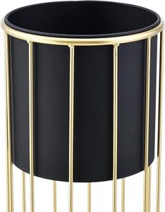 Macetero Moderno de Aluminio Fundido con Soporte Cuadrado con Recubrimiento en Polvo, Elegante Macetero para Interiores y Exteriores, para Sala de Estar y Balcón - Product Image 4