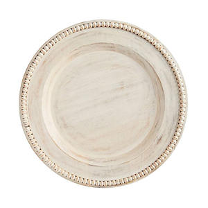 Platos de Presentación con Diseño de Madera, Personalizados al por Mayor, con Letras Negras Decorativas, Redondos, para Bodas, Fiestas y Eventos - Product Image 4