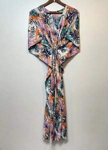 Nouvelle Robe de Nuit Femme Évasée Imprimé Animal en Coton Doux Indien, Longueur Genou, Style Kaftan, avec Dentelle, pour Plage ou Cadeau Demoiselle d'honneur - Product Image 4