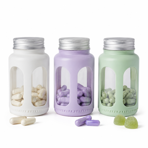 Frasco de PET Blanco Personalizado de 120 ml para Medicamentos y Suplementos con Tapa Plateada CRC para Cápsulas y Gomitas, Fabricante de Vietnam - Product Image 2