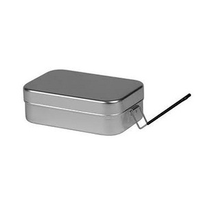 British Style Tactical Lunch Box 380g Aluminum Camping Double Mess Storage Lunch Box 2 Pieces <b>Set</b> - Product Image 4