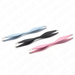 Premium Stainless Steel 3PCS Double Ended Eyebrow Tweezers Set Slanted Pointed Tip <b>Precision</b> Beauty <b>Tool</b> - Product Image 5