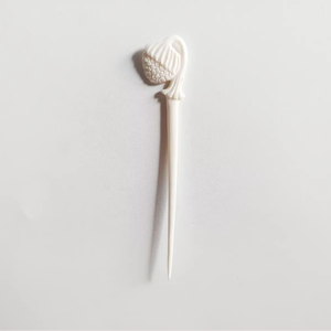 Épingle à cheveux en os naturel |   Accessoire de coiffure fait main pour chignon - Product Image 1