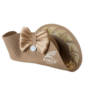 Bicorne maritime noir, coiffe historique avec garnitures tressées opulentes, couvre-chef de luxe, casquette Shako - Product Image 6