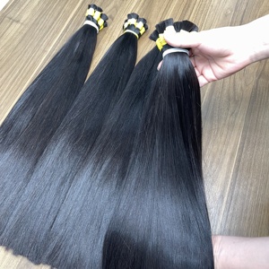 Meilleure qualité de cheveux naturels lisses en vrac, couleur noire, extensions de cheveux humains vietnamiens de 6 à 32 pouces, vente en gros jusqu'à 10% de réduction - Product Image 5