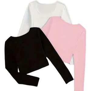 Colección de Blusas de Punto Acanalado sin Mangas para Mujer, Cómodas, Transpirables, Cuello Redondo, Básicas, Lisas, Ajustadas, de Bangladesh - Product Image 2