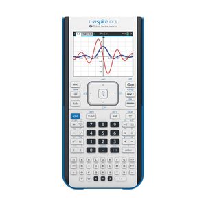 Calculadora gráfica a color Texas Instruments TI-Nspire CX II con software para estudiantes (PC/Mac) Blanca 3.54 x 7.48 - Product Image 1