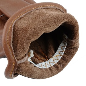 Classic Brown Leather <b>Gloves</b> Business Style <b>Winter</b> Wear <b>Gloves</b> For <b>Man</b> - Product Image 6
