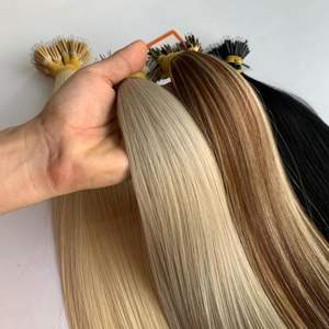 Nano Ring Extensions de cheveux Cheveux russes Nano perles vierges naturelles Remy Nano Tip Extensions de cheveux - Product Image 2