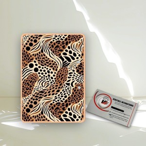 Nouvelle Tendance : Plaque Magnétique Rectangulaire en Acrylique à Motif Léopard pour Extensions de Cils, Logo Personnalisé, Fleur Diamant, Écologique, Beauté - Product Image 3
