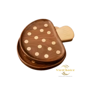 Venta al por Mayor Vietchoice, Bandeja de Comida Infantil de Madera de Nogal Negro Natural Pulido, Diseño Creativo y Lindo de Alta Calidad - Product Image 2