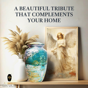 โกศบรรจุอัฐิอะลูมิเนียมดีไซน์ลายมหาสมุทรสำหรับผู้ใหญ่ สไตล์ยุโรปอเมริกัน ทนทาน เป็นมิตรกับสิ่งแวดล้อม ปรับแต่งได้ตามต้องการ - Product Image 4