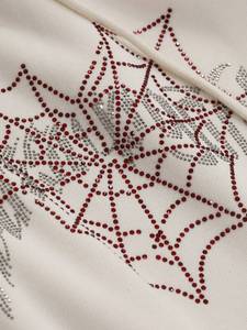 Sweat à capuche surdimensionné en molleton de coton avec strass motif araignée, style streetwear, motif graphique, pour homme, design personnalisé - Product Image 3