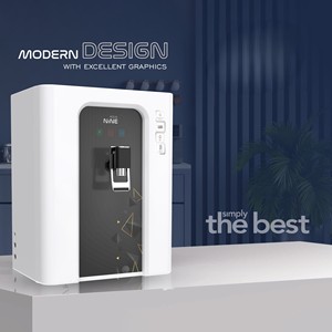 Purificateur d'eau AQUA NINE WHITE 301 RO ZINC COPPER ALKALINE TDS, système de filtration, capacité de stockage 10L, indicateur LED, matériaux de qualité alimentaire - Product Image 2