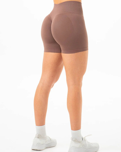 Shorts Deportivos Ligeros para Mujer de Alta Calidad, Sin Costuras, de Secado Rápido, Transpirables, de Spandex/Poliéster, Cintura Alta - Product Image 3