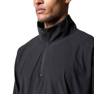 Conjunto Corto de Chaqueta Cortavientos con Capucha para Hombre, Talla Grande, Invierno, Casual, Transpirable, Diseño Sólido, Tela de Nailon/Poliéster de Alta Calidad - Product Image 3