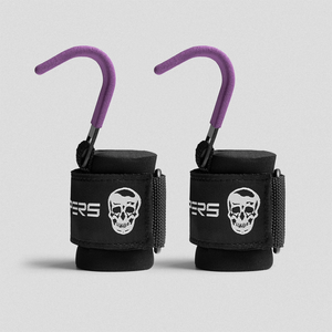 Weight Lifting rubber grip Hooks Non-slip Deadlift wrist Straps palm support <b>Gloves</b> Pull Up gym fitness training session workout - Product Image 5