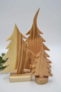 Solid <b>wooden</b> <b>christmas</b> <b>tree</b> for farmhouse style holiday decorations entryway accents seasonal room decor and natural displays - Product Image 5
