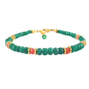 Bracelet de pierre de naissance à facettes émeraude verte de 4mm pour femme collier de perles de rondelle perles de pierre en vrac pour la fabrication de bijoux - Product Image 1