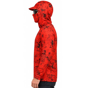Maillot de bateau à manches longues et à capuche, designs personnalisés de qualité supérieure, approuvé UPF, et chemise pour tournoi de pêche - Product Image 3