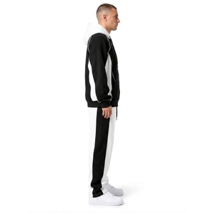 Conjunto Deportivo Urbano de Lujo en Contraste – Conjunto de Dos Piezas de Felpa de Algodón Grueso - Product Image 4
