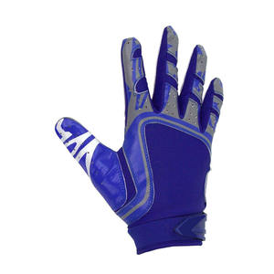 Outdoor Sports Gloves Black Embossed Pattern Water Resistant Classic Style Football Receiver Gloves - Product Image 5