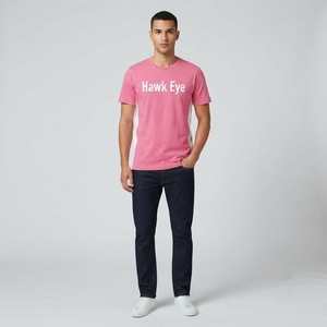 Camiseta de Hombre de Corte Regular en Poliéster/Algodón, de Alta Calidad, 220g, con Impresión Frontal Personalizada, Antiarrugas - Product Image 1