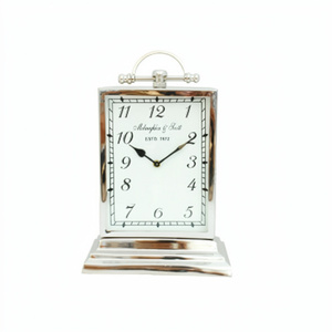 Reliable Manufacturer Vintage Rectangle Shaped Handmade Classic Elegant Unique Customized Metal Designer Table <b>Clock</b> - Product Image 1