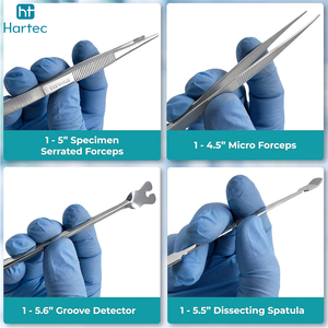 Ensemble de 17 pièces parfait pour l'anatomie, la biologie, la botanique, la chirurgie, kits de dissection, ensemble d'instruments chirurgicaux, outils manuels en acier inoxydable - Product Image 2