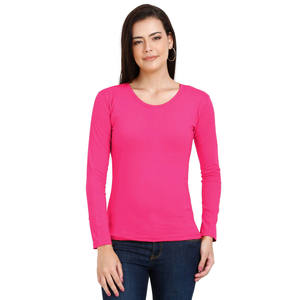 เสื้อยืดผู้หญิงลายทางคุณภาพสูงรุ่นใหม่ ปี 2026 รับสกรีนโลโก้ ทรงเข้ารูป แขนยาว เป็นมิตรกับสิ่งแวดล้อม เสื้อยืดแขนยาวสำหรับฤดูร้อน - Product Image 1