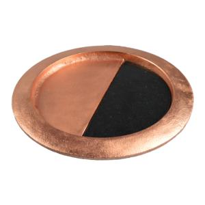 Assiettes de service en cuivre, plats à dessert carrés, plateau de dîner, plateau de table en métal pour restaurant - Product Image 3