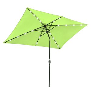 Ombrello da Patio in alluminio 10x6,5 piedi con 20 led per spazi esterni - Product Image 1