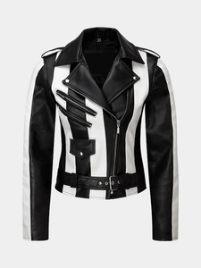 Veste de motard en cuir véritable faite à la main, style classique, veste de mode pour la conduite à moto - Product Image 2