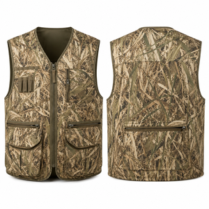 Gilet de chasse camouflage pour homme MEGAMAPLE, softshell, manches longues, respirant, polyester, décontracté, pour l'été, usage extérieur, imprimé numérique - Product Image 1