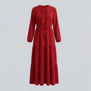 Abaya pour femmes, dernière collection, design premium, logo personnalisé, vente en gros, couleur, taille et style personnalisables, taille ajustée, robe modeste. - Product Image 1