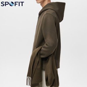 Sweat à capuche oversize vierge de haute qualité pour hommes, avec fermeture éclair, personnalisable avec logo, respirant, collection 2026 - Product Image 6