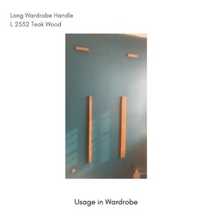 Poignées de tiroir en teck de qualité supérieure - Teinture noyer, style industriel moderne, vente en gros - Product Image 4