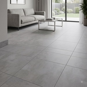 Carreaux de sol et de mur en porcelaine mate 600x600 mm, texture solide, antidérapants, aspect céramique haut de gamme, design moderne pour usage intérieur/extérieur - Product Image 2