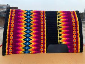 Custom Outdoor Equestrian Horse Western Newzealand Wool Show Saddle <b>Blanket</b> Fine Quality Size 34x42 & <b>Weight</b> 3.3 to 3.5 KG E - Product Image 2