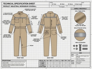 Combinaison de travail bleu marine pour hommes avec bandes réfléchissantes argentées, uniforme de sécurité à manches longues - Product Image 6